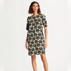 Tory Burch Rose Print T-shirt Dress